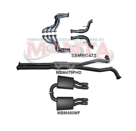 MANTA ENGINE BACK EXHAUST SYSTEM FITS HOLDEN STATESMAN WM WN 6.0L 6.2L V8 (MKHN0433)