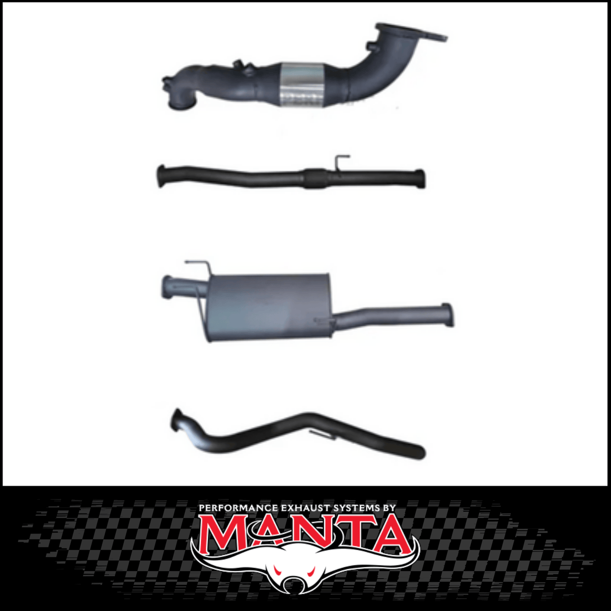 MANTA 3" STAINLESS STEEL TURBO BACK EXHAUST SYSTEM FITS ISUZU D-MAX RG 3.0L TD 4CYL 2020-ON
