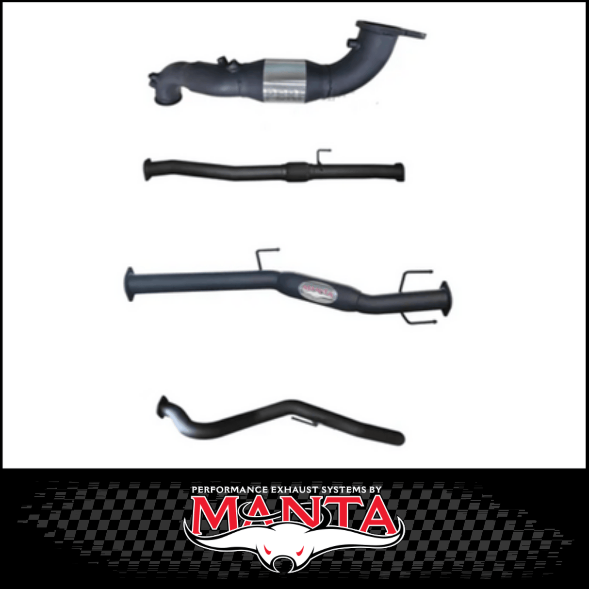 MANTA 3" STAINLESS STEEL TURBO BACK EXHAUST SYSTEM FITS ISUZU D-MAX RG 3.0L TD 4CYL 2020-ON