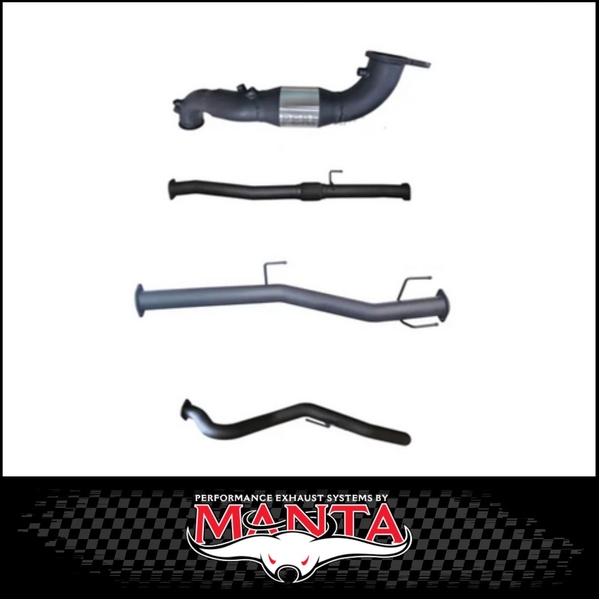 MANTA 3" STAINLESS STEEL TURBO BACK EXHAUST SYSTEM FITS ISUZU D-MAX RG 3.0L TD 4CYL 2020-ON