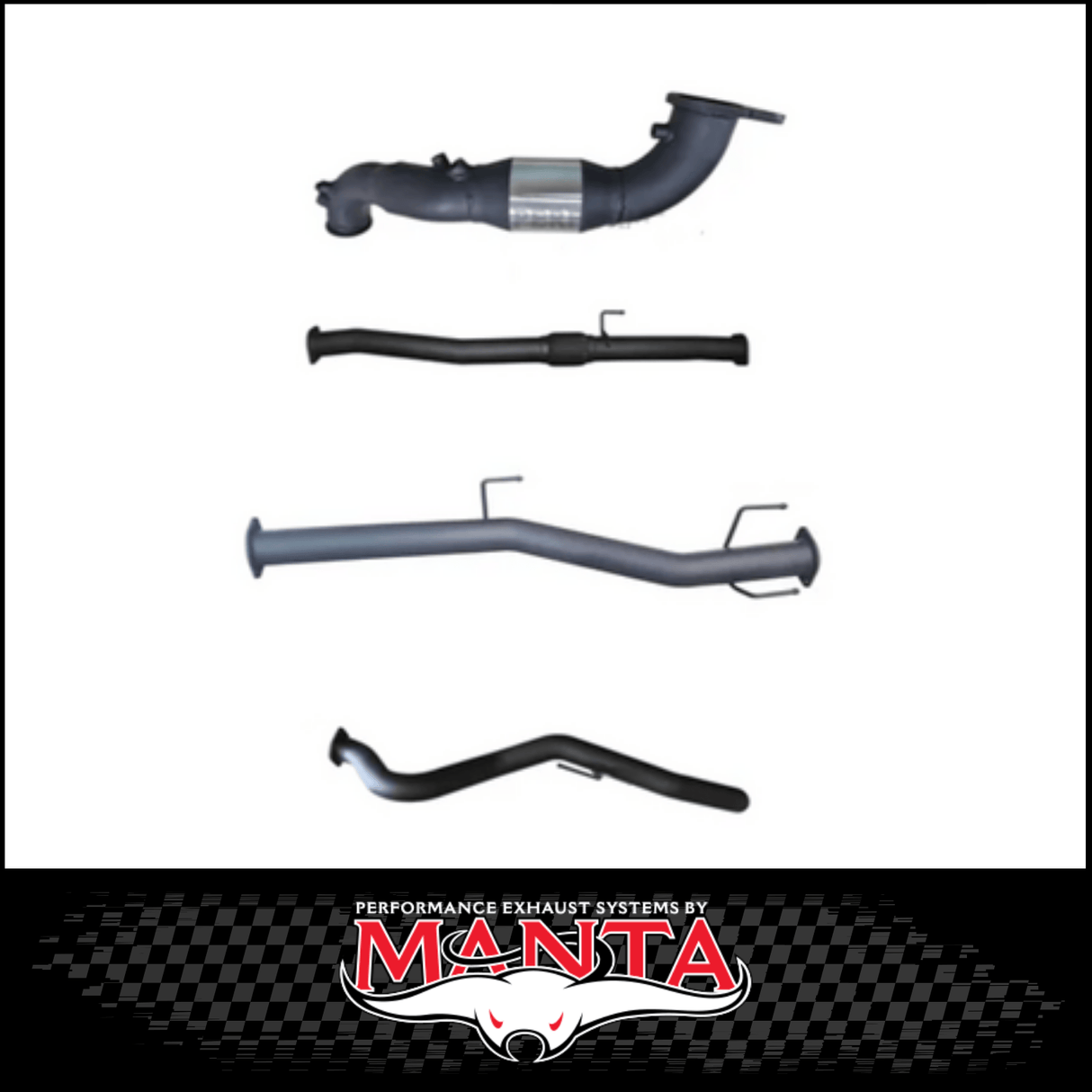 MANTA 3" STAINLESS STEEL TURBO BACK EXHAUST SYSTEM FITS ISUZU D-MAX RG 3.0L TD 4CYL 2020-ON