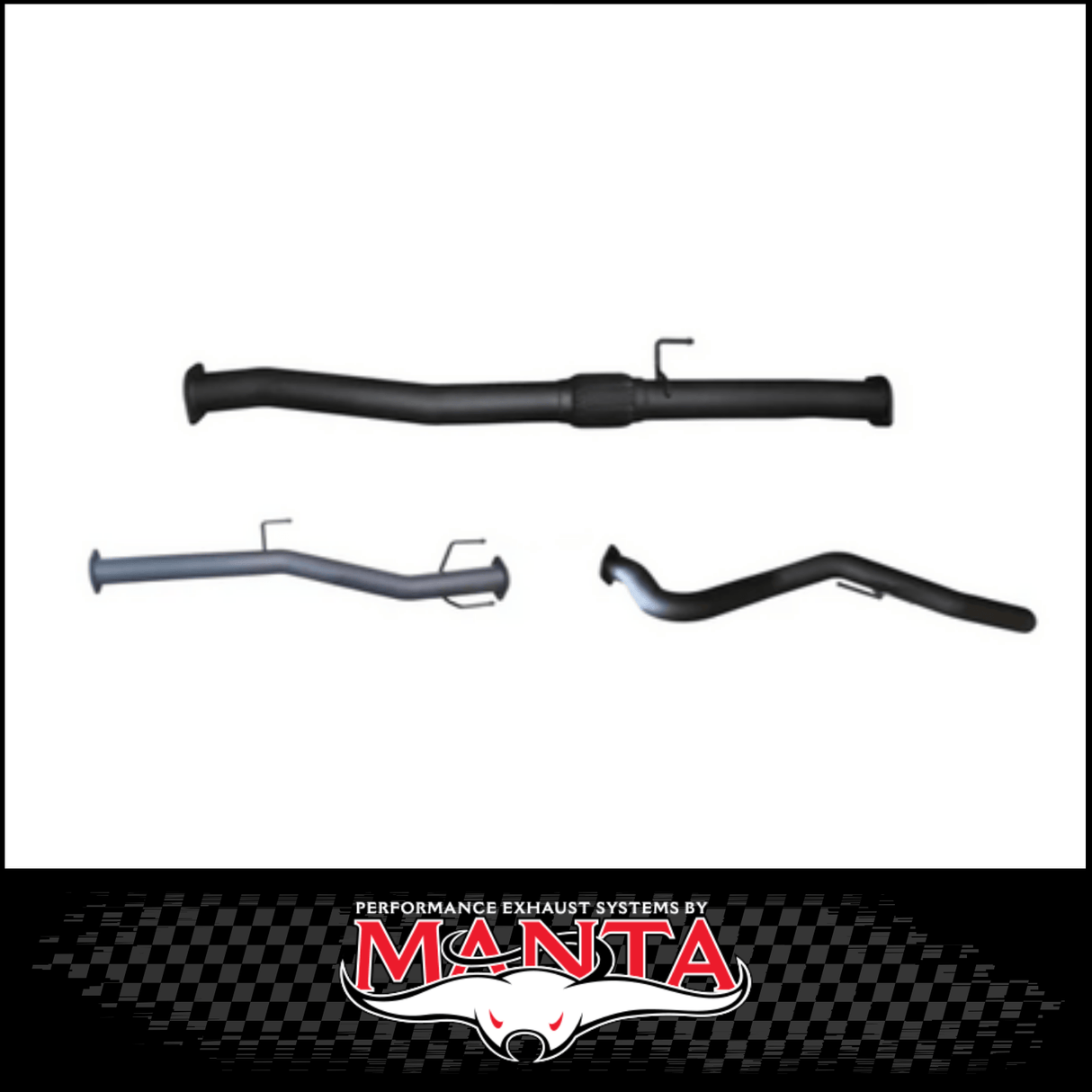 MANTA 3" DPF BACK EXHAUST SYSTEM FITS MAZDA BT-50 RG 3.0L TD 4CYL 2020-ON - PIPE ONLY (MKMA0012)