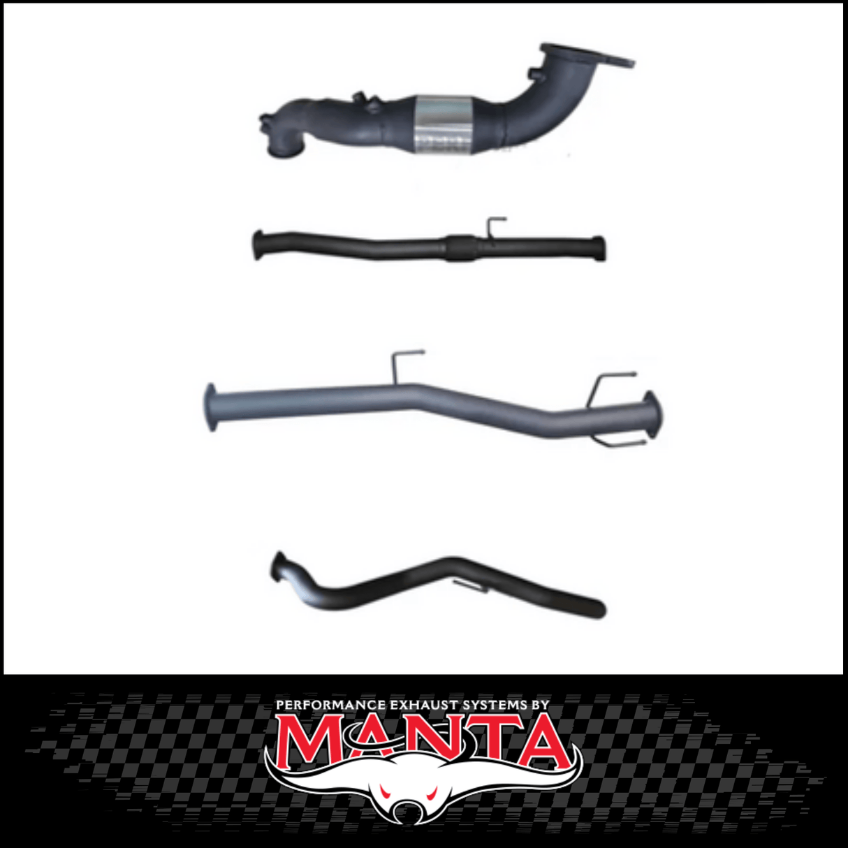MANTA 3" TURBO BACK EXHAUST SYSTEM (DPF DELETE) FITS MAZDA BT-50 RG 3.0L TD 4CYL 2020-ON