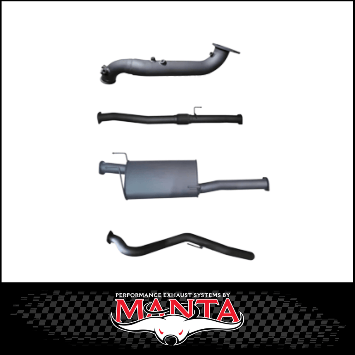 MANTA 3" TURBO BACK EXHAUST SYSTEM (DPF DELETE) FITS MAZDA BT-50 RG 3.0L TD 4CYL 2020-ON
