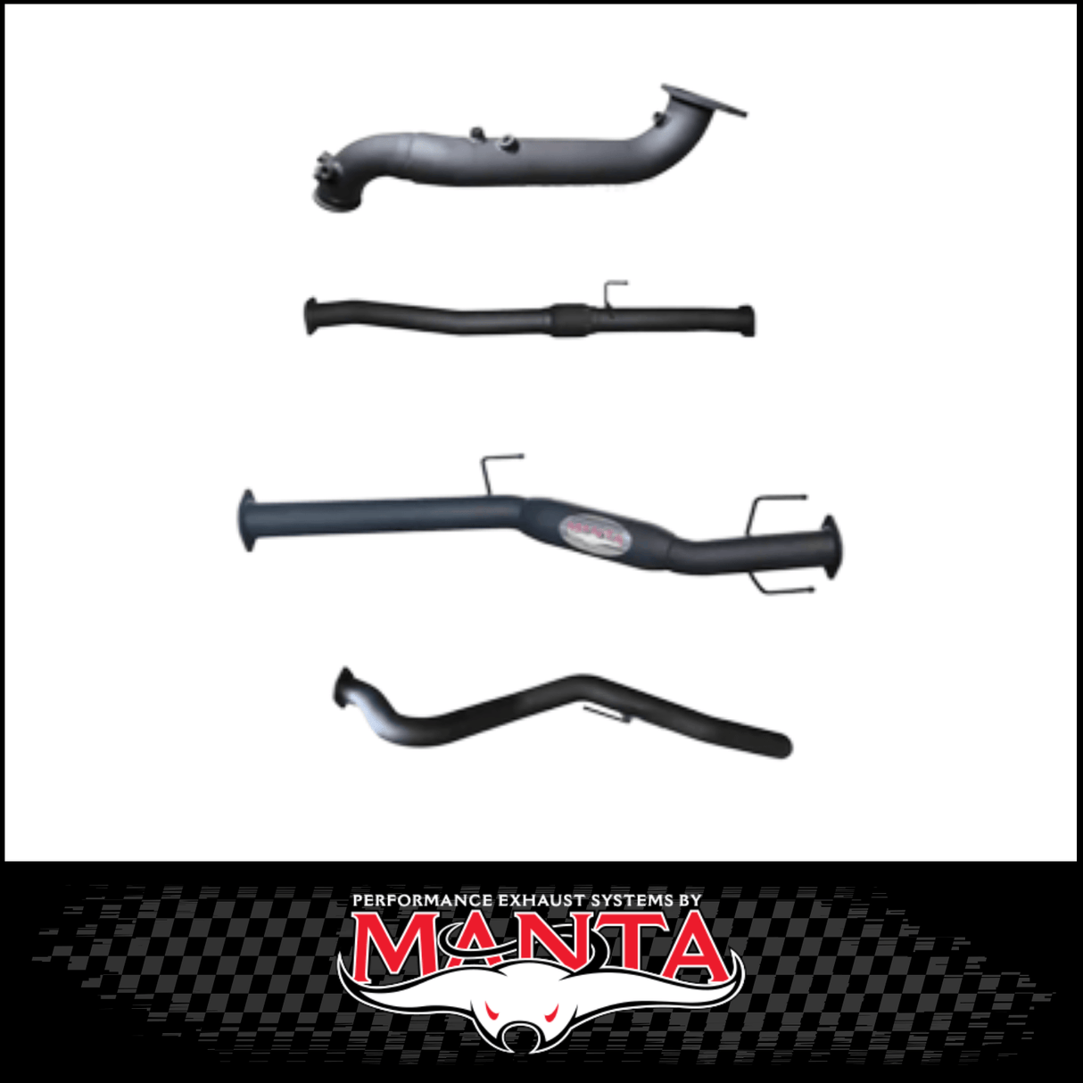 MANTA 3" TURBO BACK EXHAUST SYSTEM (DPF DELETE) FITS MAZDA BT-50 RG 3.0L TD 4CYL 2020-ON