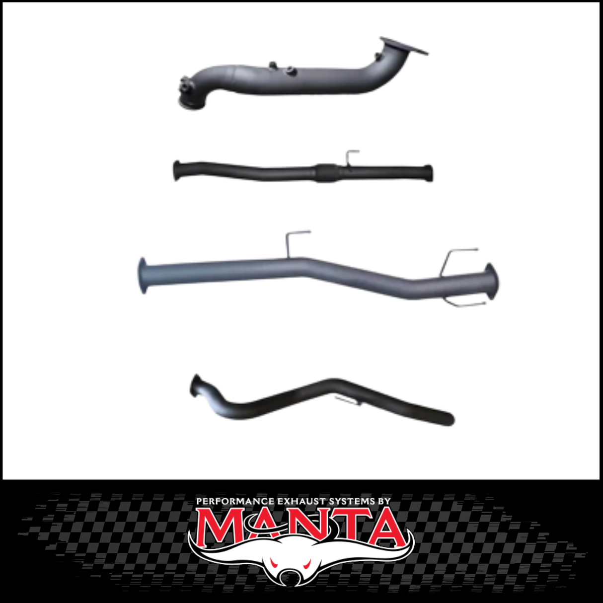 MANTA 3" TURBO BACK EXHAUST SYSTEM (DPF DELETE) FITS MAZDA BT-50 RG 3.0L TD 4CYL 2020-ON