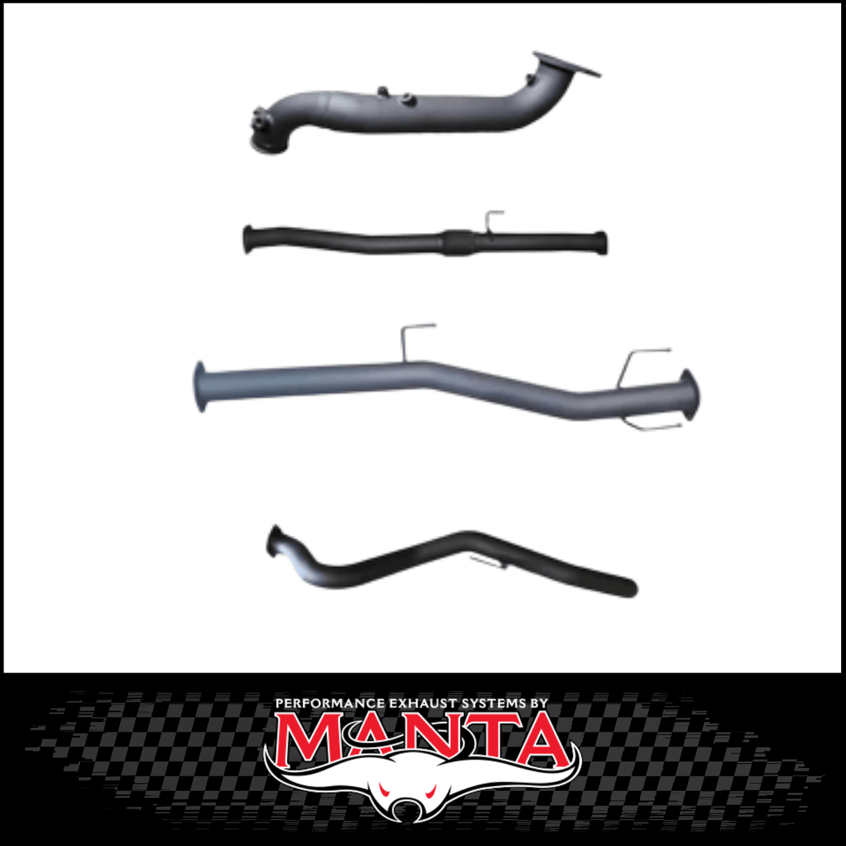MANTA 3" TURBO BACK EXHAUST SYSTEM (DPF DELETE) FITS MAZDA BT-50 RG 3.0L TD 4CYL 2020-ON
