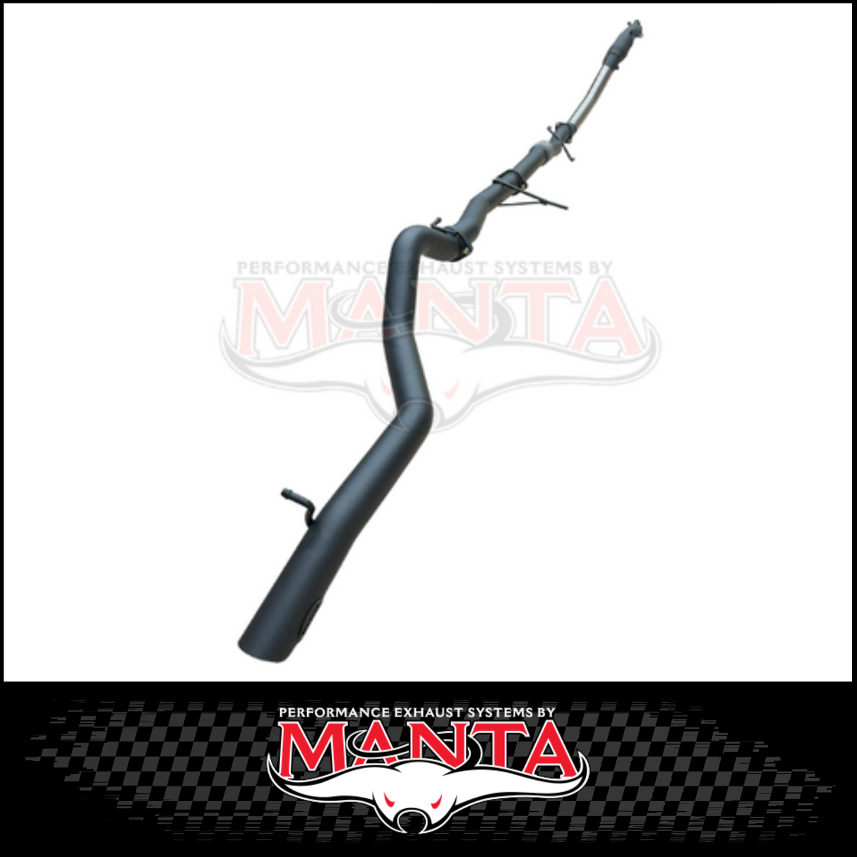 MANTA 3" TURBO BACK EXHAUST SYSTEM (DPF DELETE) FITS MITSUBISHI PAJERO SPORT QE QF QG 2.4L 4N15 4CYL 2015-2024 - CAT/PIPE ONL