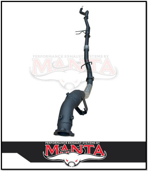 MANTA 3" TURBO BACK EXHAUST SYSTEM (DPF DELETE) FITS MITSUBISHI PAJERO SPORT QE QF QG 2.4L 4N15 4CYL 2015-2024 - CAT/HOTDOG (