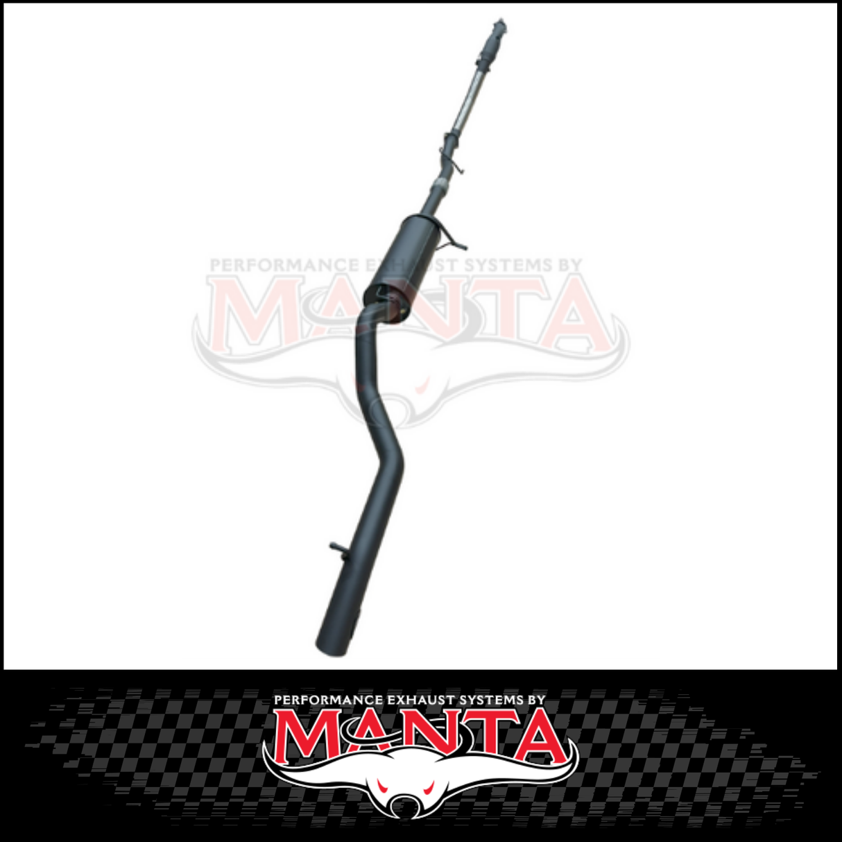MANTA 3" TURBO BACK EXHAUST SYSTEM (DPF DELETE) FITS MITSUBISHI PAJERO SPORT QE QF QG 2.4L 4N15 4CYL 2015-2024 - CAT/MUFFLER