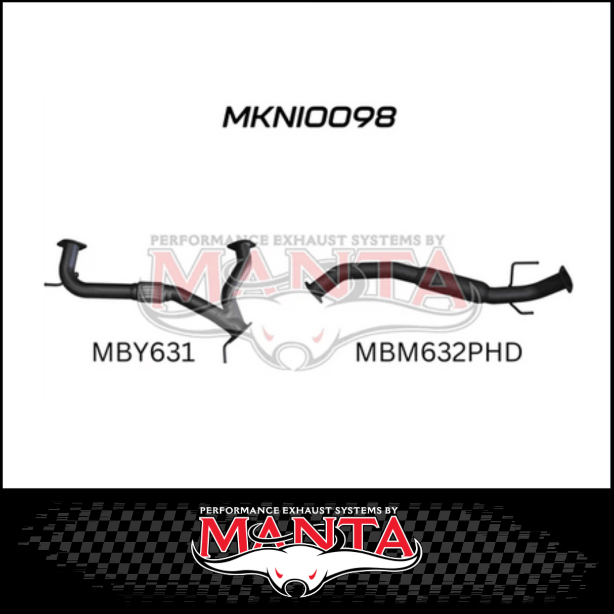 MANTA Y-PIPE & MID SECTION FITS NISSAN PATROL Y62 5.6L V8 2012-ON