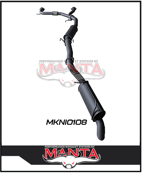 MANTA 3" CAT BACK EXHAUST SYSTEM FITS NISSAN PATROL Y62 5.6L V8 2012-ON