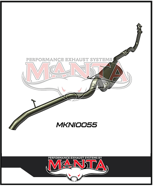 MANTA 3" TURBO BACK EXHAUST SYSTEM WITH CENTRE MUFFLER FITS NISSAN PATROL GU Y61 4.2L TD WAGON 5/1998-3/2007 (MKNI0055)