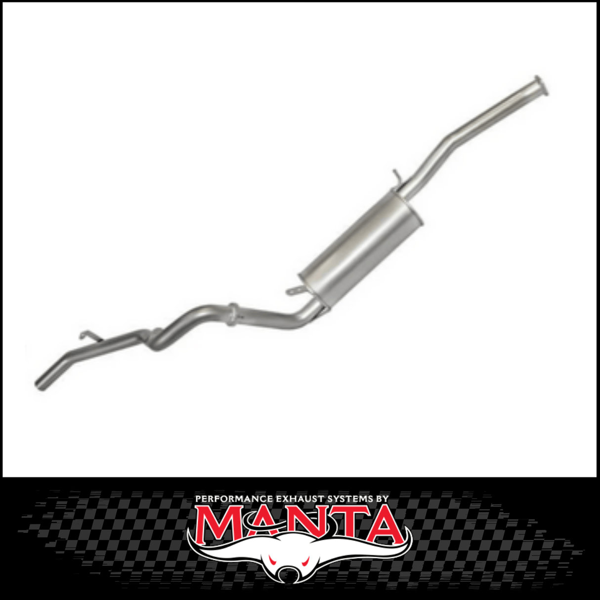 MANTA 3" OE ENGINE PIPE BACK EXHAUST SYSTEM WITH MUFFLER FITS NISSAN PATROL GQ 4.2L TD42 WAGON (MKNI0062)