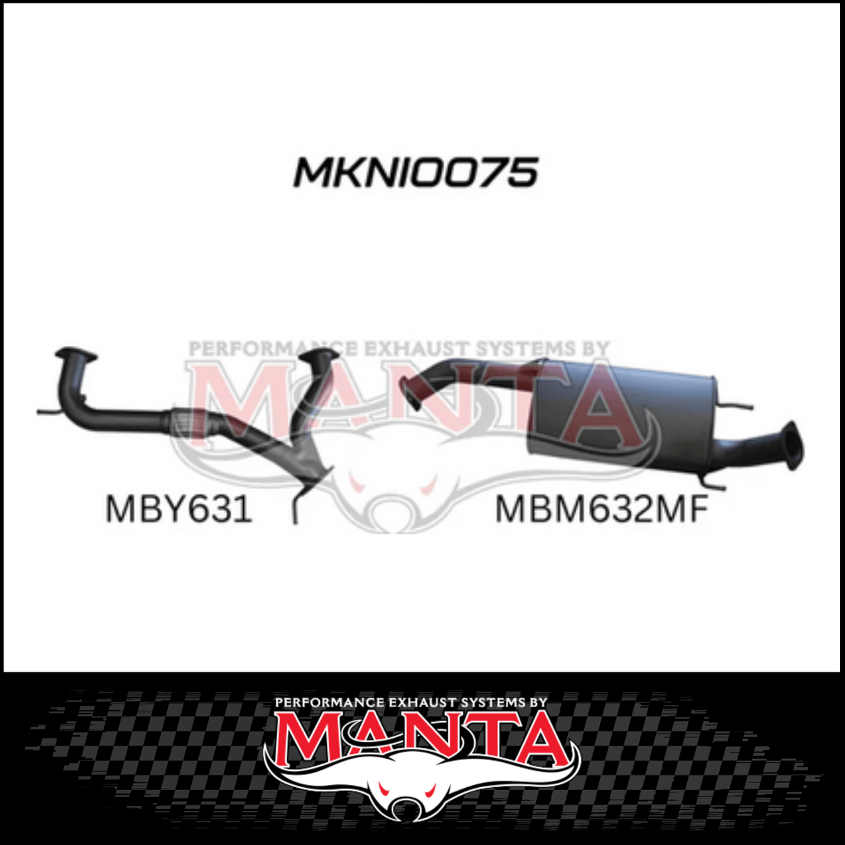 MANTA Y-PIPE & MID SECTION FITS NISSAN PATROL Y62 5.6L V8 2012-ON