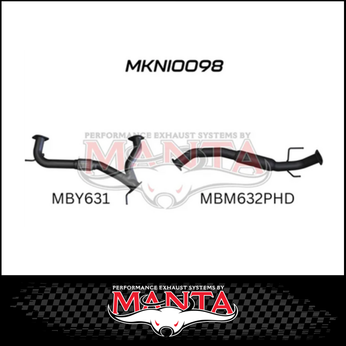 MANTA Y-PIPE & MID SECTION FITS NISSAN PATROL Y62 5.6L V8 2012-ON
