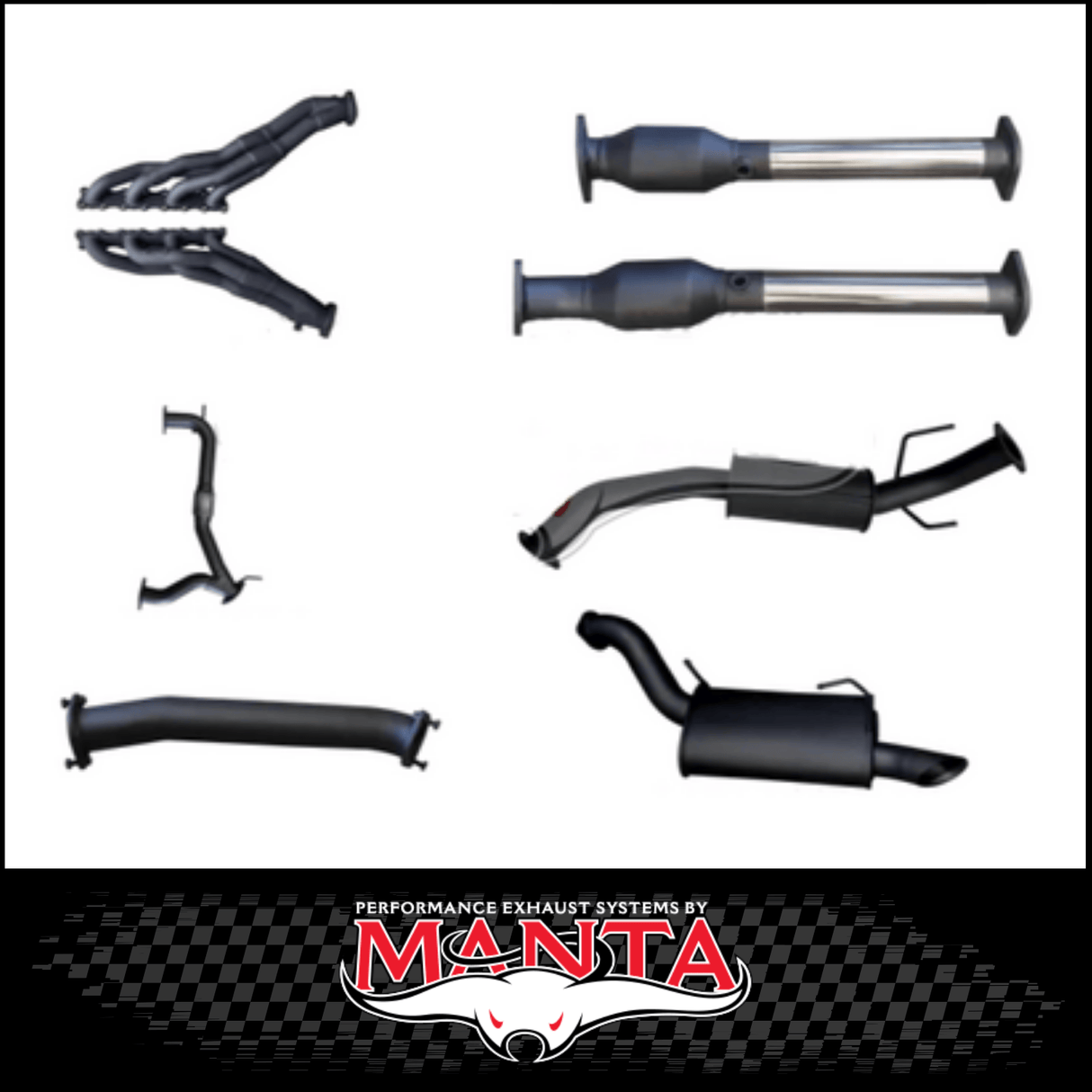 MANTA 3" STAINLESS STEEL COMPLETE ENGINE BACK EXHAUST SYSTEM FITS NISSAN PATROL Y62 5.6L V8 2012-ON