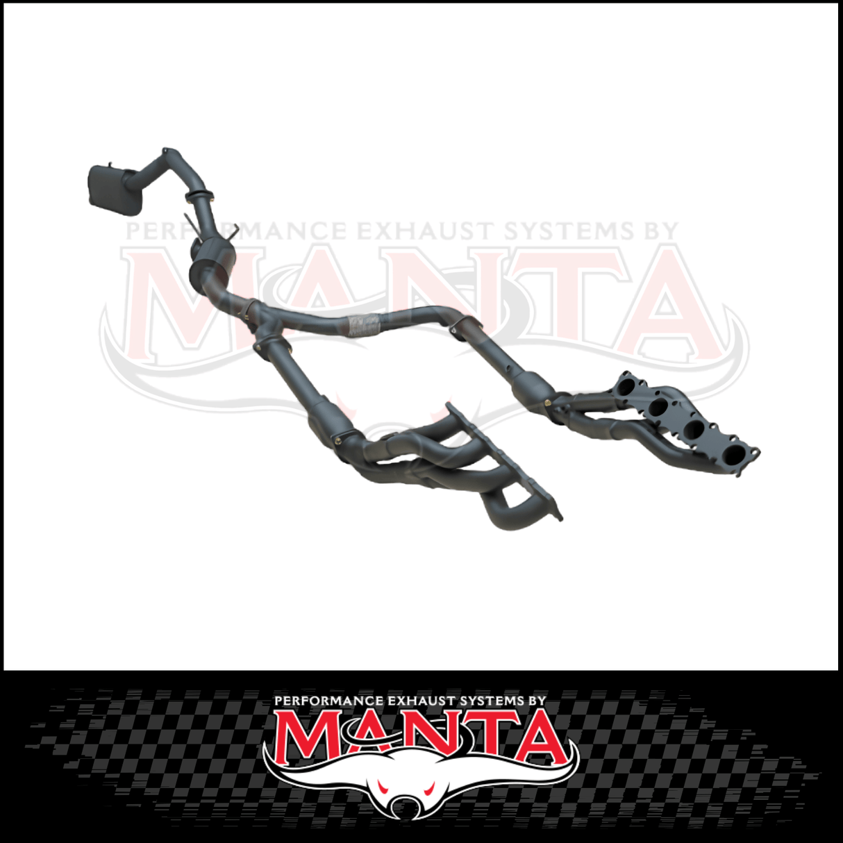 MANTA ENGINE BACK EXHAUST SYSTEM WITH RESONATOR CENTRE & BI-MODAL INTEGRATION FITS NISSAN PATROL Y62 WARRIOR 5.6L V8 2023-2026 (MKNI0129)
