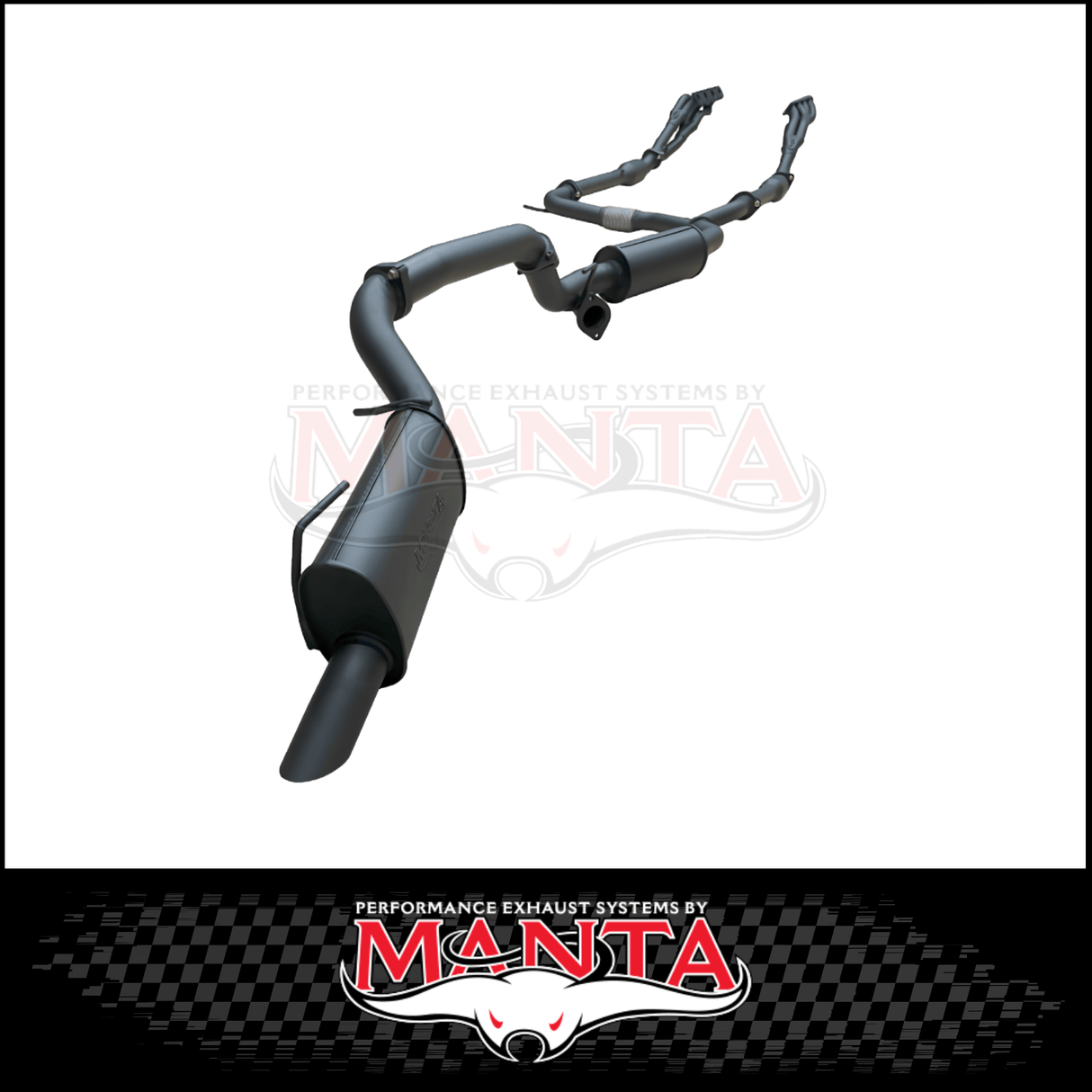 MANTA ENGINE BACK EXHAUST SYSTEM WITH RESONATOR CENTRE & BI-MODAL INTEGRATION FITS NISSAN PATROL Y62 WARRIOR 5.6L V8 2023-2026 (MKNI0129)