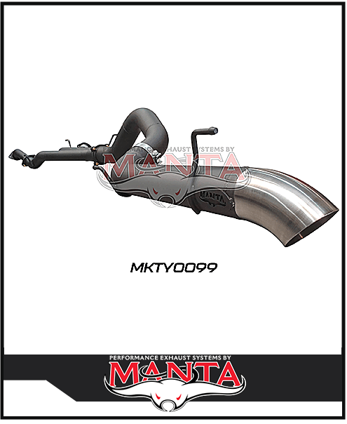 MANTA 3" TWIN INTO 4" DPF BACK EXHAUST FITS TOYOTA LANDCRUISER VDJ200R 2015-2021