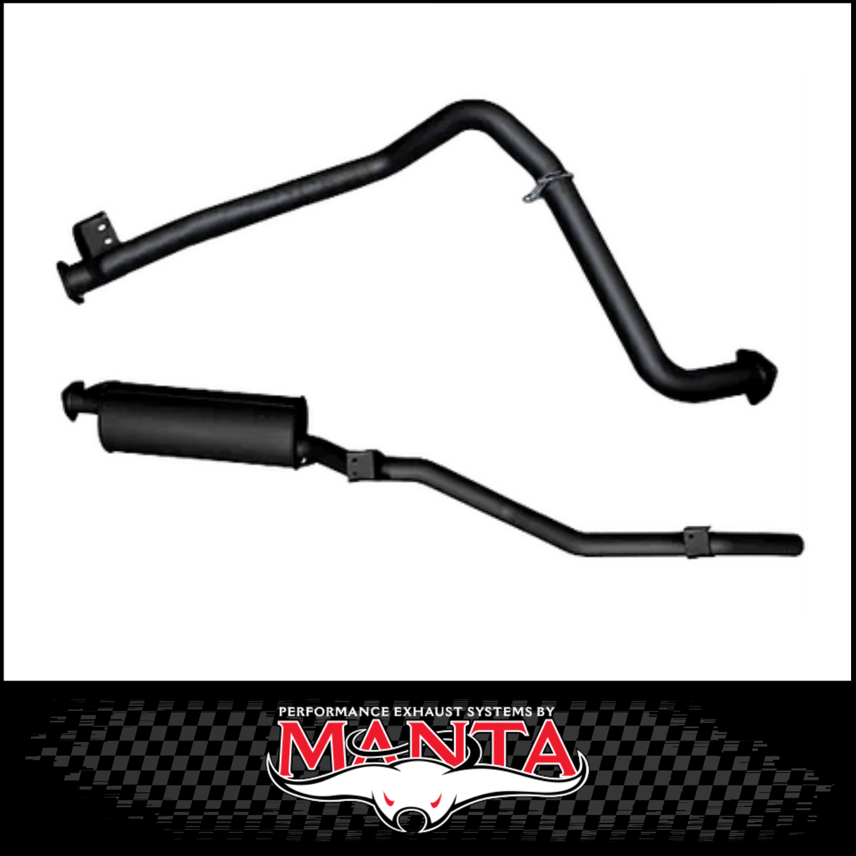 MANTA 2.5" ENGINE PIPE BACK EXHAUST SYSTEM FITS TOYOTA LANDCRUISER HZJ75R 4.2L 1HZ 1990-1999