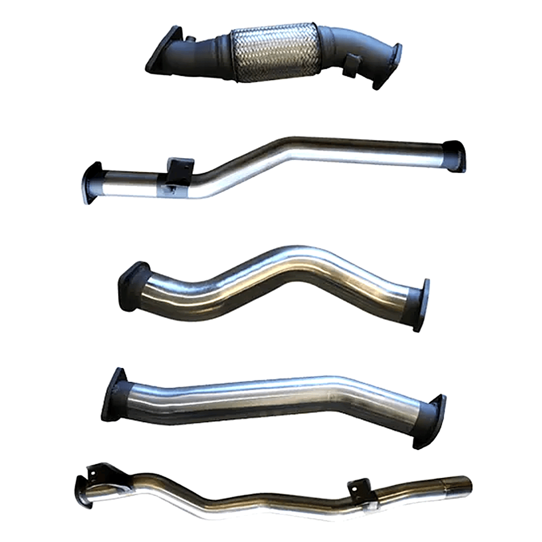 MANTA 3" STAINLESS STEEL TURBO BACK EXHAUST SYSTEM FITS TOYOTA LANDCRUISER VDJ79R 4.5L V8 DUAL CAB 2012-2016