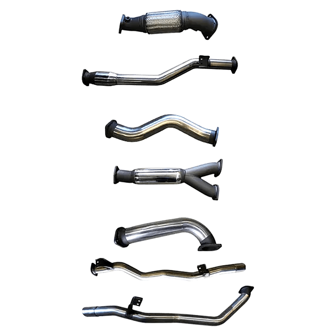 MANTA 3" TWIN TURBO BACK EXHAUST SYSTEM FITS TOYOTA LANDCRUISER VDJ79R 4.5L V8 DUAL CAB 2012-2016