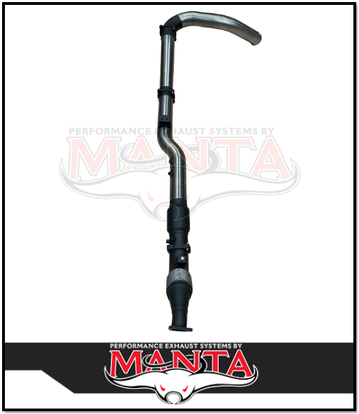 MANTA 4" TURBO BACK SIDE-EXIT EXHAUST SYSTEM (DPF DELETE) FITS TOYOTA LANDCRUISER VDJ79R 4.5L V8 SINGLE CAB 2016-2025
