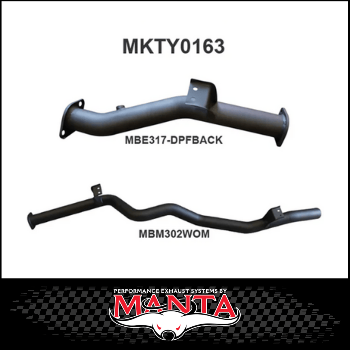 MANTA 3" STAINLESS STEEL DPF BACK EXHAUST SYSTEM FITS TOYOTA LANDCRUISER VDJ76R 4.5L V8 WAGON 2016-2025