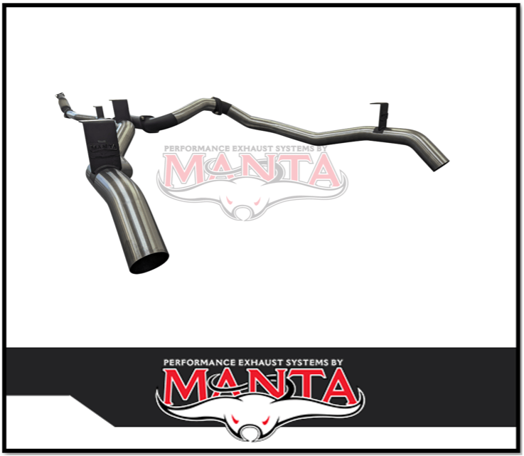 MANTA TWIN 3" TURBO BACK EXHAUST SYSTEM (DPF DELETE) FITS TOYOTA LANDCRUISER VDJ79R 4.5L V8 2016-2025