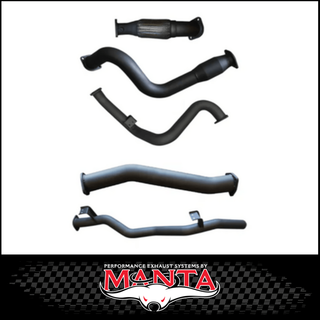 MANTA 3" STAINLESS STEEL TURBO BACK EXHAUST SYSTEM FITS TOYOTA LANDCRUISER VDJ79R 4.5L V8 SINGLE CAB 2007-2016