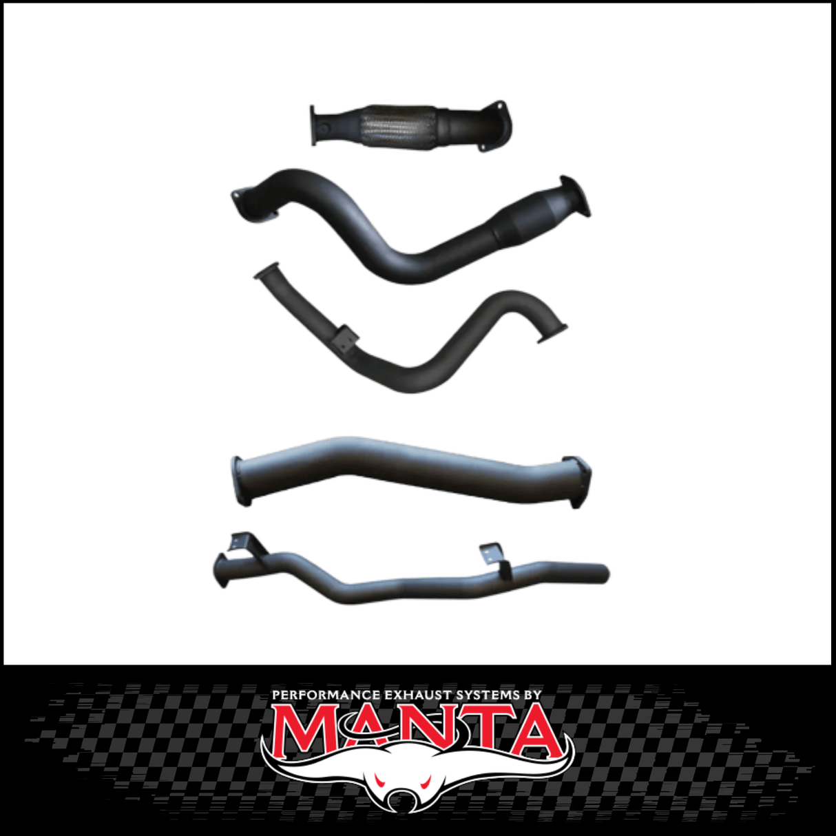 MANTA 3" STAINLESS STEEL TURBO BACK EXHAUST SYSTEM FITS TOYOTA LANDCRUISER VDJ79R 4.5L V8 SINGLE CAB 2007-2016