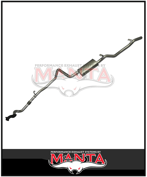 MANTA 3" TURBO BACK EXHAUST SYSTEM WITH MUFFLER FITS TOYOTA LANDCRUISER HDJ79R 4.2L 1HD TURBO 2001-2007 (MKTY0030)