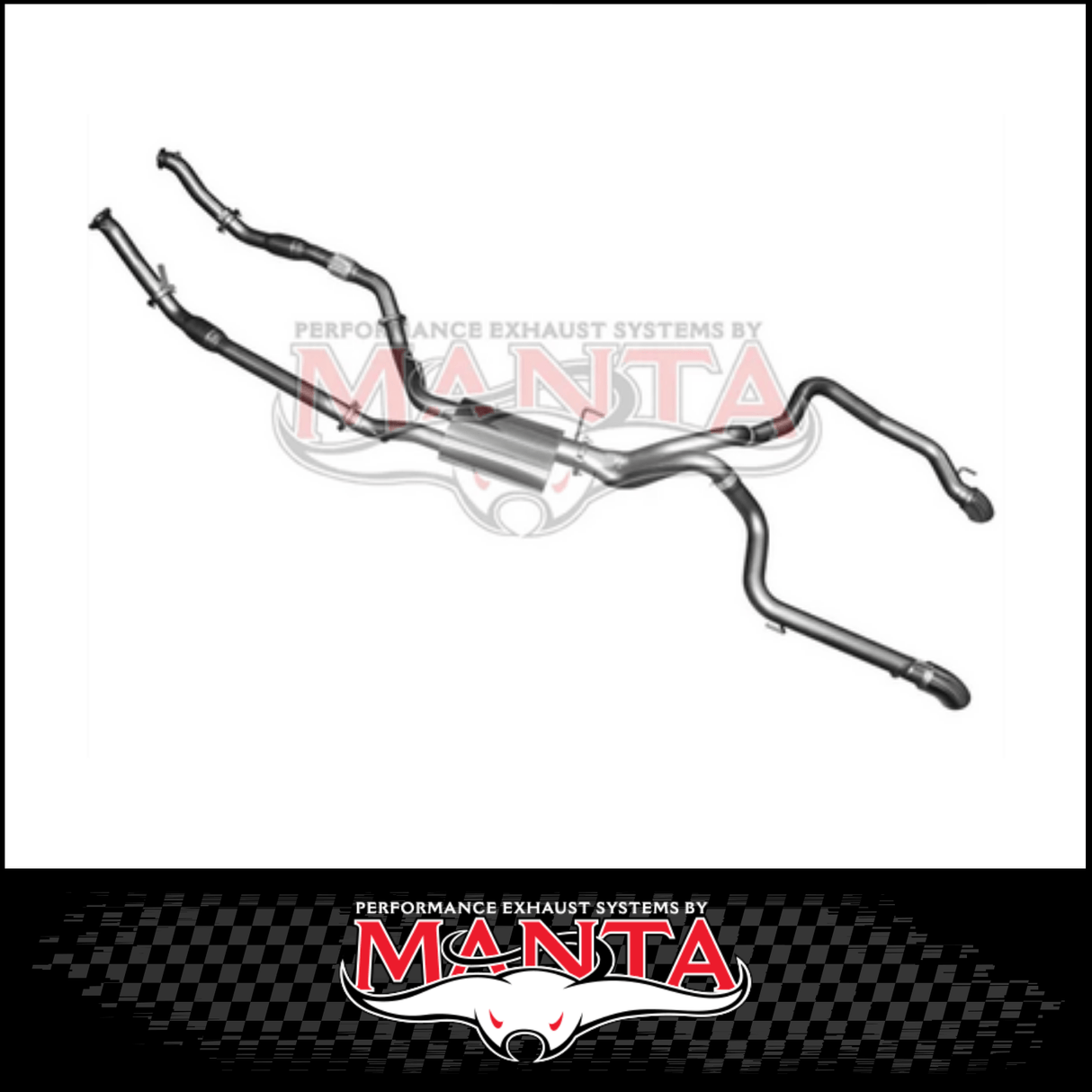 MANTA 3" TWIN TURBO BACK EXHAUST SYSTEM (L & R EXIT) FITS TOYOTA LANDCRUISER VDJ200R 2007-2015