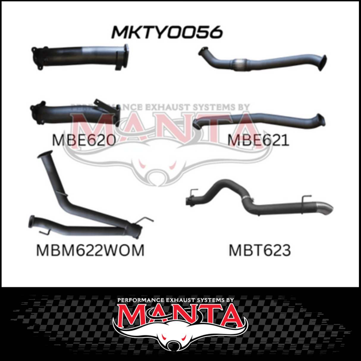 MANTA 3" TWIN INTO SINGLE 4" STAINLESS STEEL TURBO BACK EXHAUST SYSTEM FITS TOYOTA LANDCRUISER VDJ200R 2007-2015