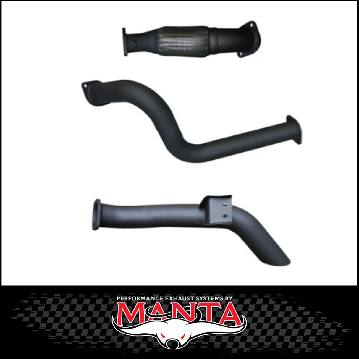 MANTA 3" TURBO BACK SIDE EXIT EXHAUST SYSTEM FITS TOYOTA LANDCRUISER VDJ79R 4.5L V8 SINGLE CAB 2007-2016