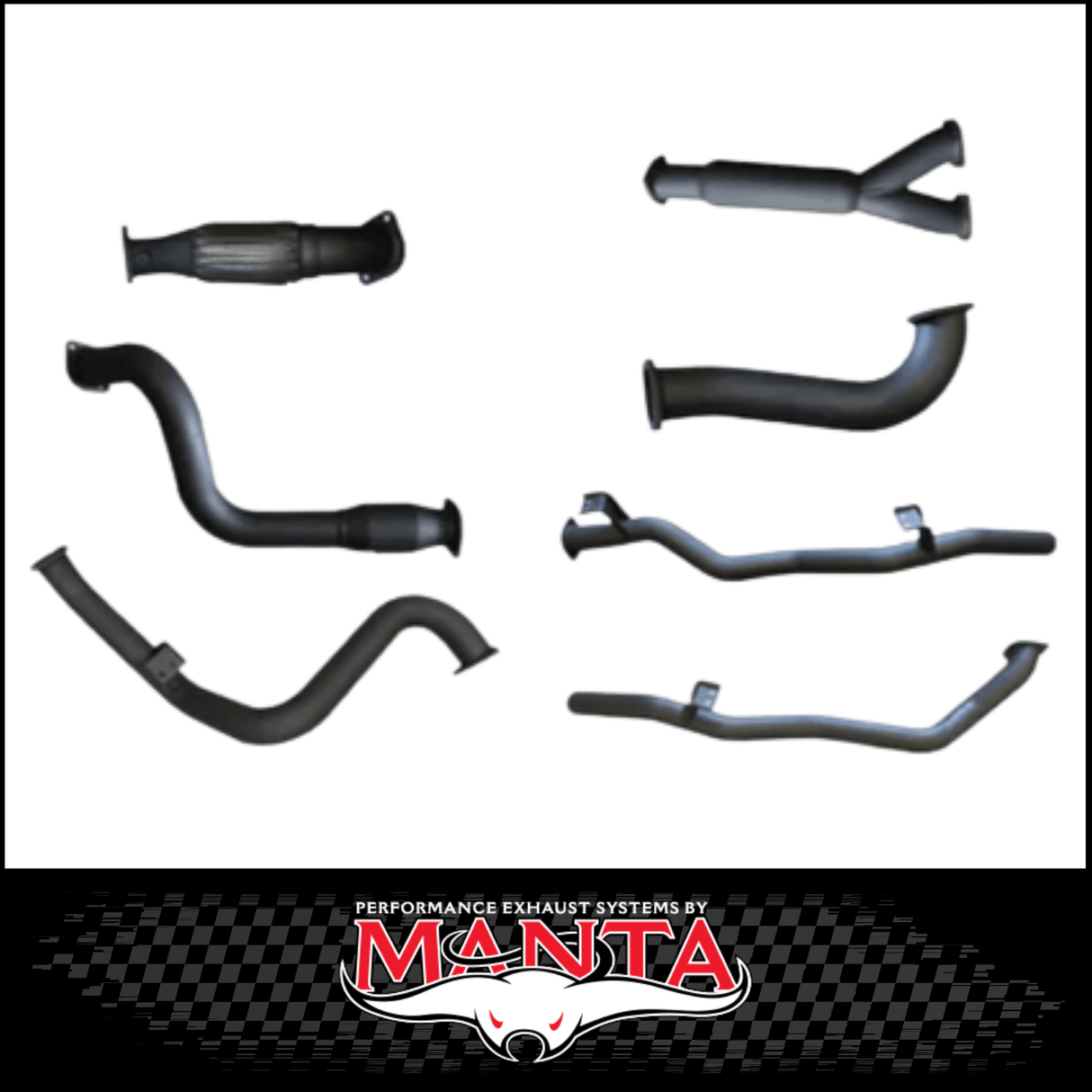MANTA 3" TWIN STAINLESS STEEL TURBO BACK EXHAUST SYSTEM FITS TOYOTA LANDCRUISER VDJ79R 4.5L V8 SINGLE CAB 2007-2016