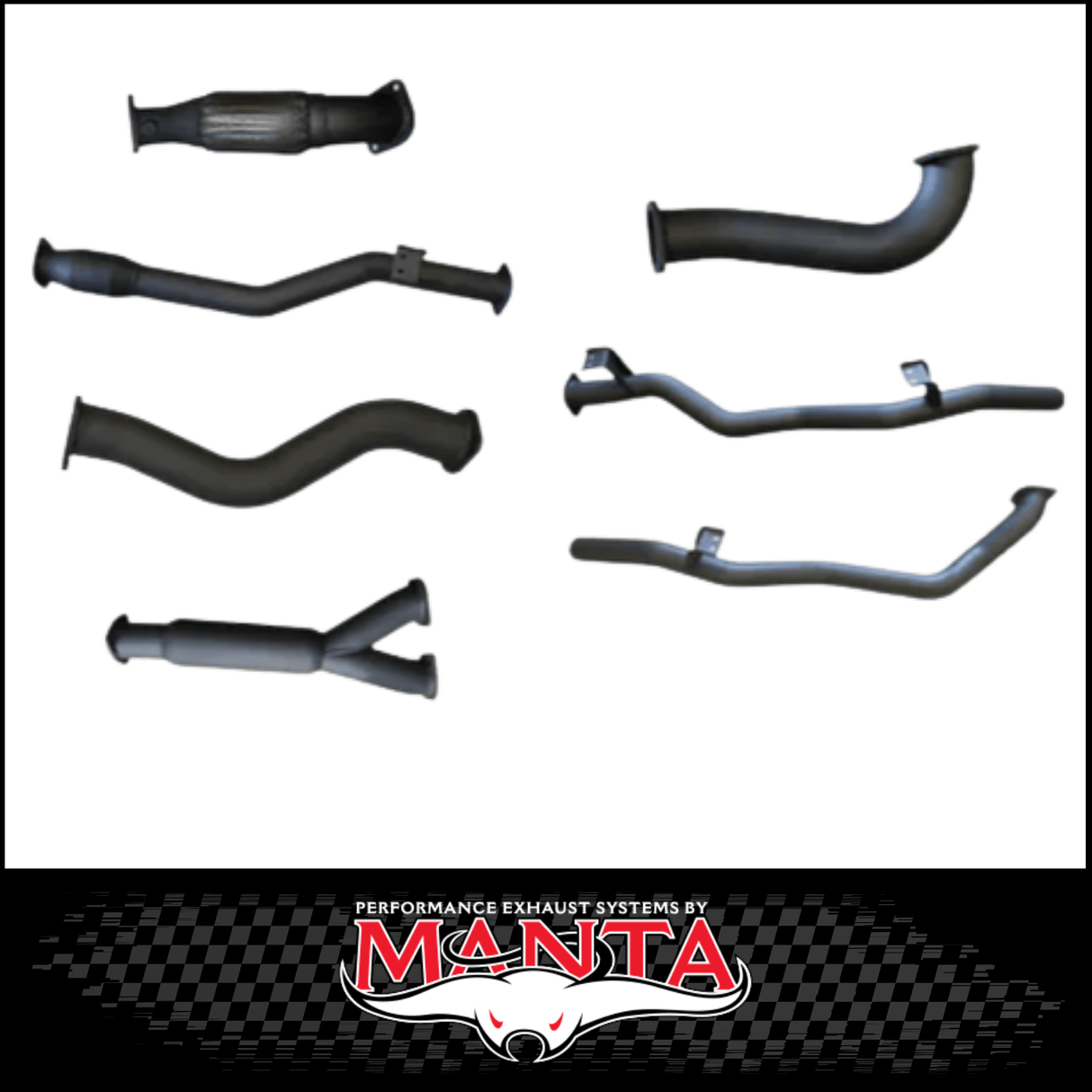 MANTA 3" TWIN TURBO BACK EXHAUST SYSTEM FITS TOYOTA LANDCRUISER VDJ79R 4.5L V8 DUAL CAB 2012-2016