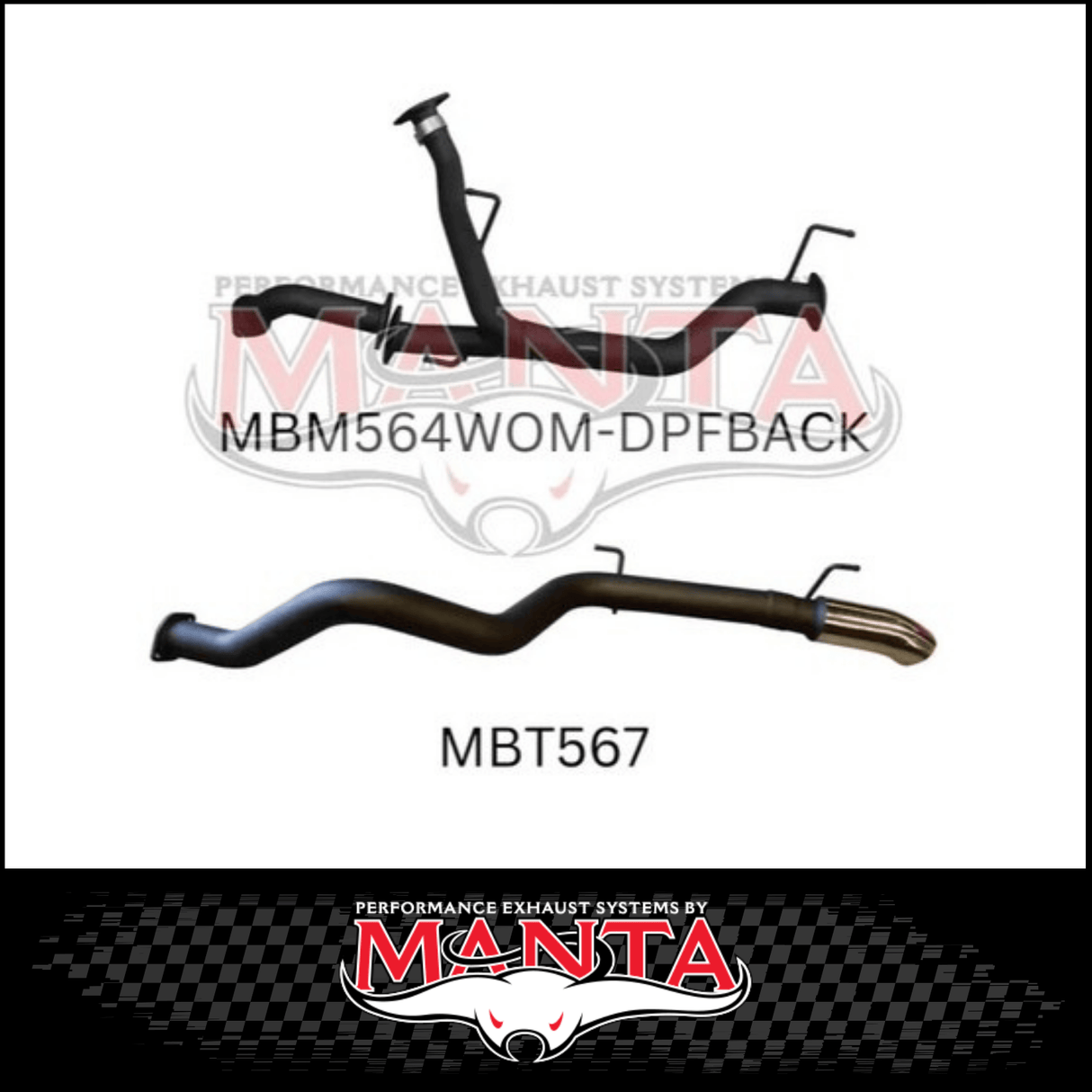 MANTA 2.5" TWIN INTO 3" DPF BACK EXHAUST FITS TOYOTA LANDCRUISER VDJ200R 2015-2021