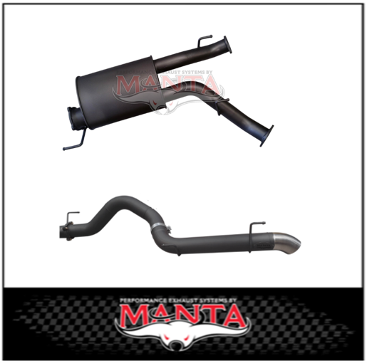 MANTA 3" TWIN INTO 4" DPF BACK EXHAUST WITH MUFFLER FITS TOYOTA LANDCRUISER VDJ200R 2015-2021