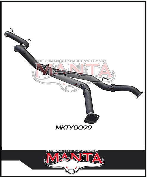 MANTA 3" TWIN INTO 4" DPF BACK EXHAUST FITS TOYOTA LANDCRUISER VDJ200R 2015-2021