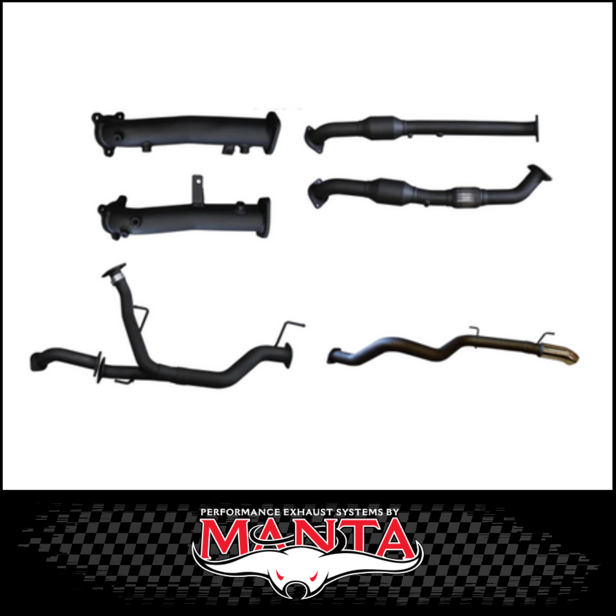 MANTA 2.5" TWIN INTO 3" STAINLESS STEEL TURBO BACK EXHAUST SYSTEM FITS TOYOTA LANDCRUISER VDJ200R 4.5L V8 2015-2021