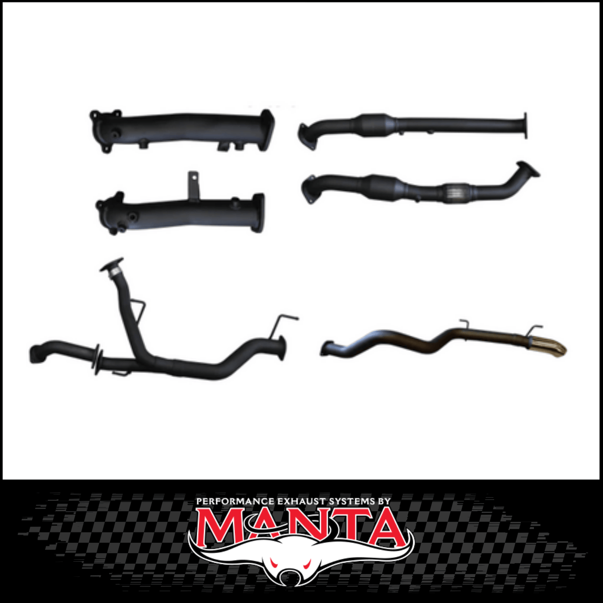 MANTA 2.5" TWIN INTO 3" STAINLESS STEEL TURBO BACK EXHAUST SYSTEM FITS TOYOTA LANDCRUISER VDJ200R 4.5L V8 2015-2021