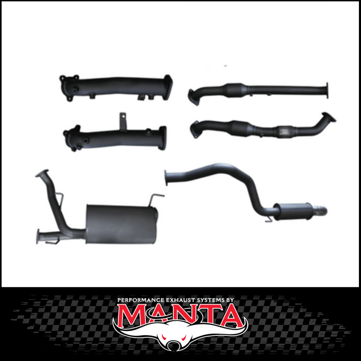 MANTA 2.5" TWIN INTO 3" STAINLESS STEEL TURBO BACK EXHAUST SYSTEM FITS TOYOTA LANDCRUISER VDJ200R 4.5L V8 2015-2021