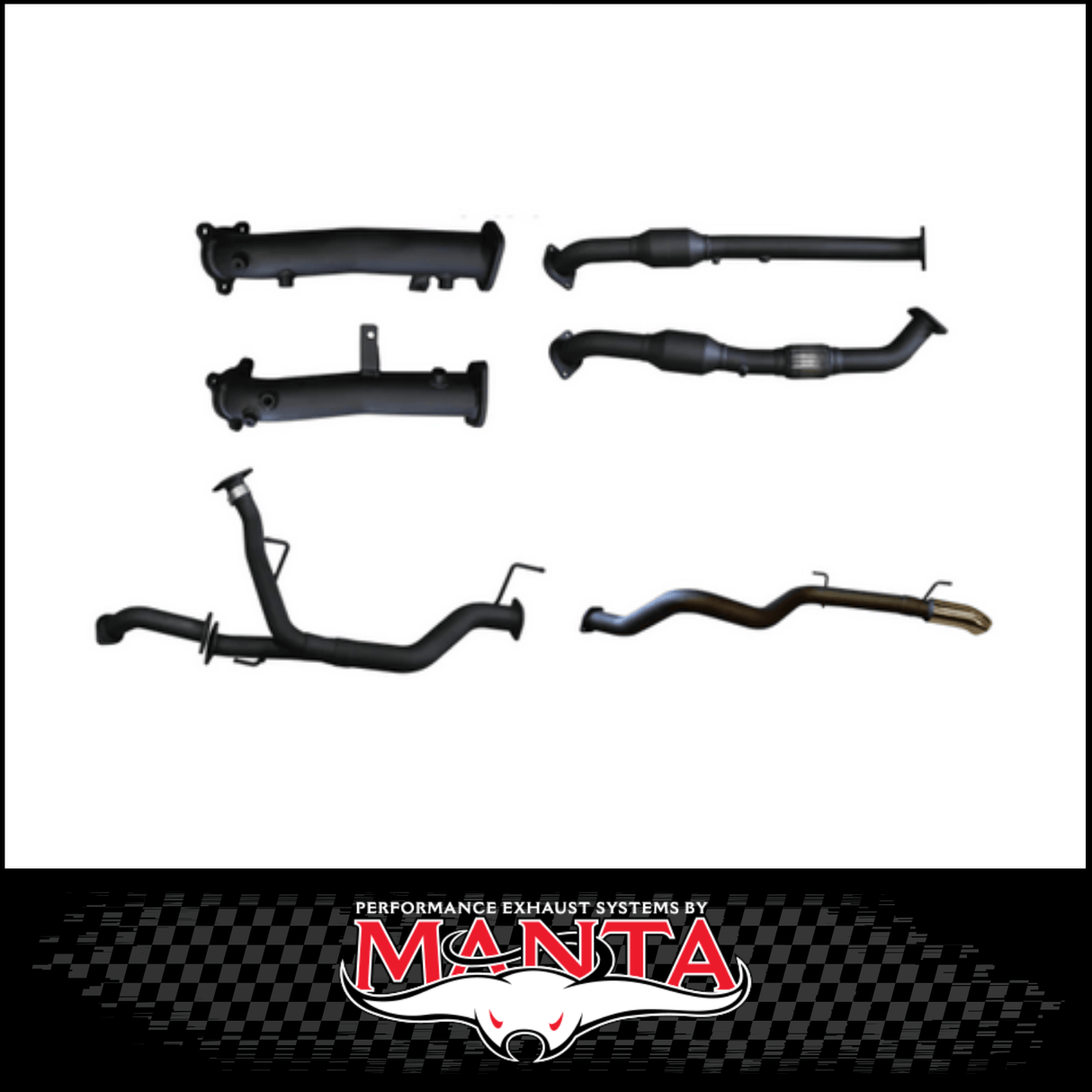MANTA 2.5" TWIN INTO 3" STAINLESS STEEL TURBO BACK EXHAUST SYSTEM FITS TOYOTA LANDCRUISER VDJ200R 4.5L V8 2015-2021