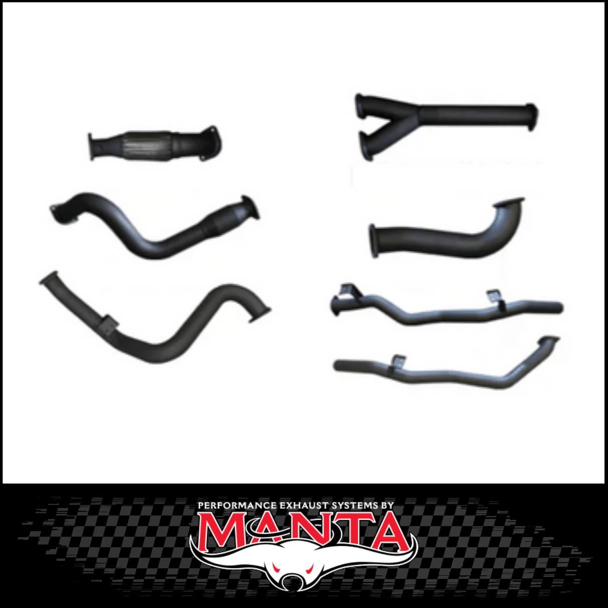 MANTA 3" TWIN STAINLESS STEEL TURBO BACK EXHAUST SYSTEM FITS TOYOTA LANDCRUISER VDJ79R 4.5L V8 SINGLE CAB 2007-2016