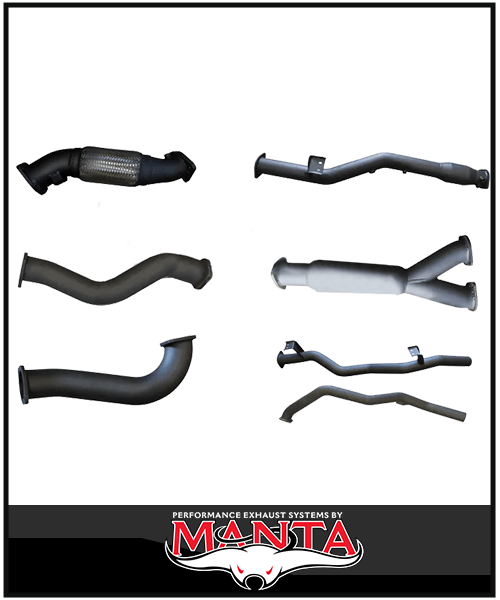 MANTA TWIN 3" TURBO BACK EXHAUST SYSTEM (DPF DELETE) FITS TOYOTA LANDCRUISER VDJ79R 4.5L V8 2016-2025