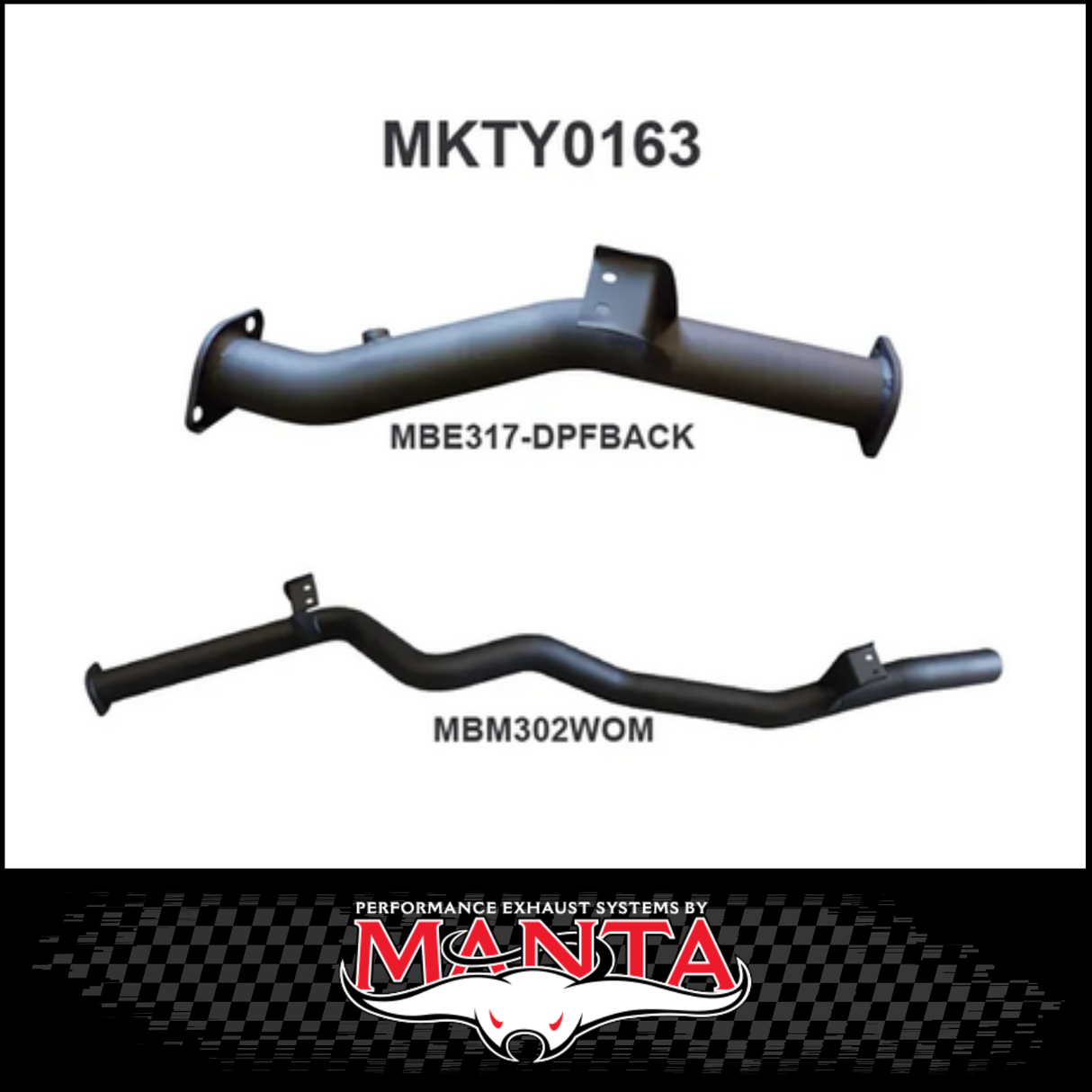 MANTA 3" STAINLESS STEEL DPF BACK EXHAUST SYSTEM FITS TOYOTA LANDCRUISER VDJ76R 4.5L V8 WAGON 2016-2025
