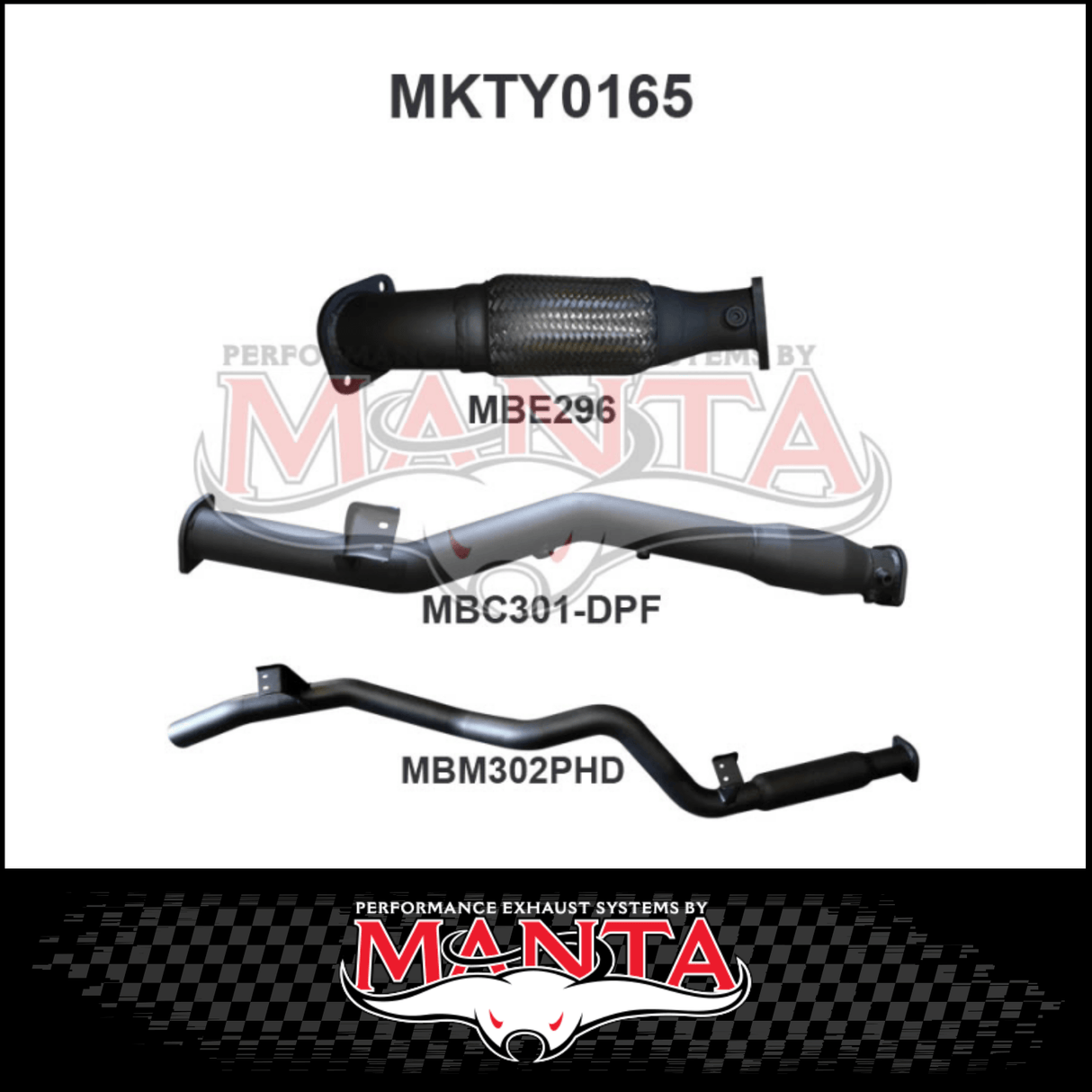MANTA 3" STAINLESS STEEL TURBO BACK EXHAUST SYSTEM FITS TOYOTA LANDCRUISER VDJ76R 4.5L V8 WAGON 2016-2025