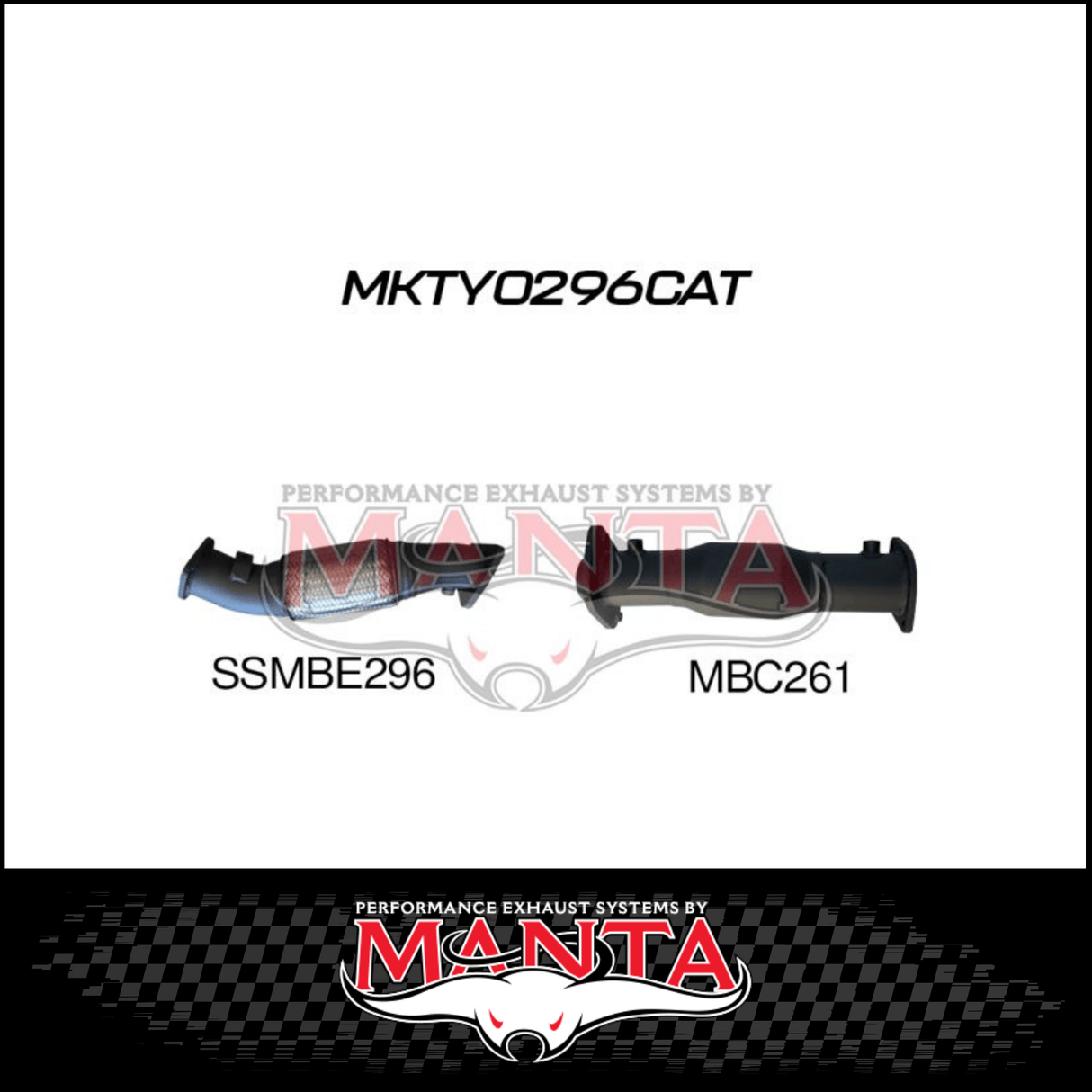 MANTA 3" DPF DELETE PIPE FITS TOYOTA LANDCRUISER VDJ79R 4.5L V8 2016-2025